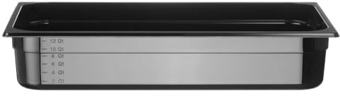 HENDI Recipiente Gastronorm 1/1 - PC - Negro - 14 L - 530x325x(H) 100 mm