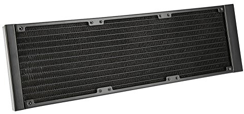 Richer-R 120 mm/240 mm/360 mm aluminiumradiator, 12 rör PC vattenkylning aluminiumradiator, värmeväxlare snabb kylflänsradiator för PC vattenkylning industriutrustning osv. (360 mm)