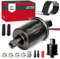 CarBole Pompa Carburante Elettrica 5-9 PSI,Pompa di Benzina Universale Adatta per Diesel e Benzina con Kit di Installazione,Filo di Rame Puro,Dimensioni di Ingresso e Uscita di 8mm,Nero