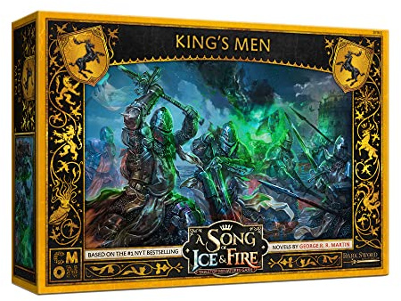CMON, A Song of Ice and Fire, Tabletop Miniatures, Spiel, Baratheon, King’s Men, Einheit-Box (mehrsprachige Edition), Strategiespiel für Erwachsene, Ab 14 Jahren, 2+ Spieler, 45–60 Minuten Spielzeit