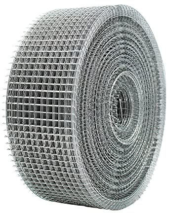 The Mesh Company 30 Metre x 75mm Roll Rodent Deterrent Galvanised Welded Wire Metal Mesh - 1 PACK