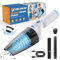 Milunho Aspirateur à Main, 9500PA Aspirateur Voiture Puissant sans Fil, 100W Rechargeable Portable Mini Aspirateur sans Fil, Aspirateur de Voiture pour Maison Voiture Bureau Canapé (Light Blue)