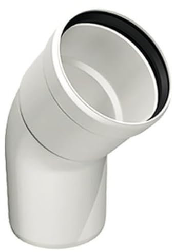Curva 45° Raccordo Rigido Scarico Fumi Caldaia Condensazione PPs (ø 60)