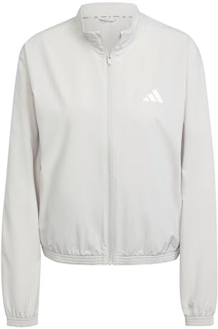 adidas Damen Train Essentials 3-Stripes Woven Warm Up Jacket, Wonder Alumina/White, M