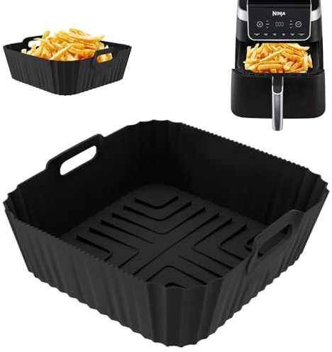 Heißluftfritteuse Zubehör für Ninja Heißluftfritteuse Max Pro 6,2 L AF180EU, Airfryer Silikonform Heißluftfritteuse Zubehör für Ninja AF180EU AF140EU, Philips 6,2L, COSORI 5,5L