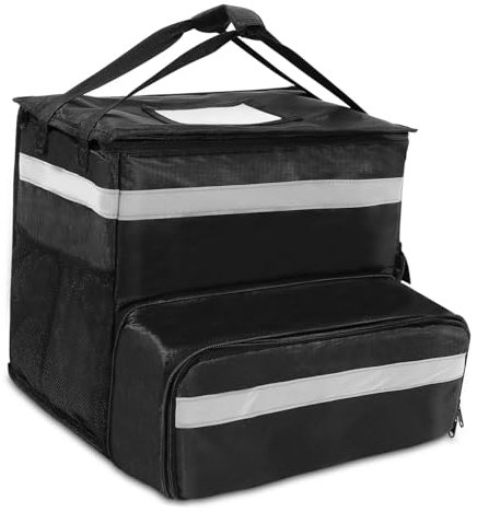 CLISPEED Pizzataschen für Die Isolierter Lebensmittelträger-Rucksack Thermotasche Zum Mitnehmen