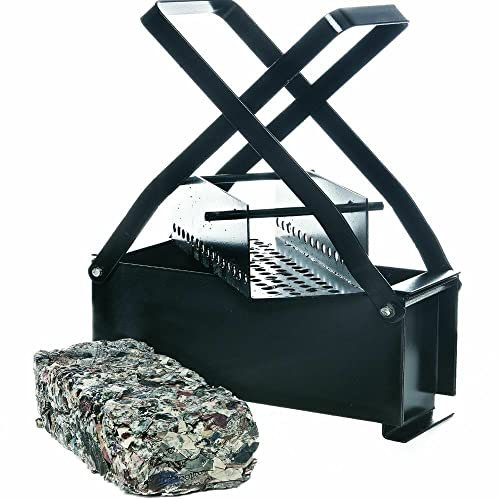 Briquetas de papel para hacer briquetas de papel para reciclar periódicos, fácil operación para calentar estufas de fuego y chimenea, herramienta para el hogar, 25,6 x 12,6 x 8,2 cm