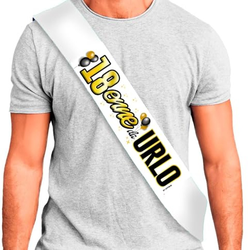 FASCIA 18 ANNI - Fascia Compleanno 18° da Urlo – Fascia Divertente e Scherzosa per Ragazzo e Ragazza – Gadget Compleanno 18 Anni – Regalo Originale Maggiorenne – Accessorio Festa Diciottesimo