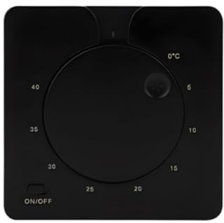 ZYNCUE für Surround ENRTH1 Raumtemperaturregler, 230V Unterputz-Thermostat mit LED-Anzeige für Fußbodenheizung, Schwarz