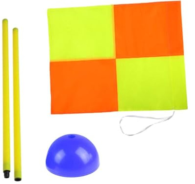 AMSLSIU Bandera de Esquina de fútbol, Postes Agilidad para fútbol, Bandera Deportiva Entrenamiento para Adultos para Juegos, 2 Piezas, Base para Postes , Azul , 2 Piezas