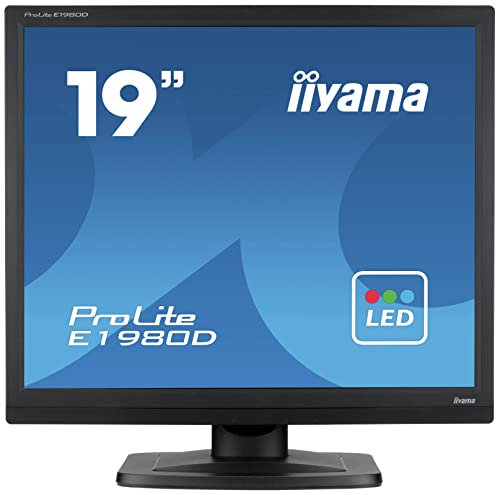 iiyama E1980SD-B1 19 Inch TN LCD, 1280x1024 , 250 cd/m² Brightness, 1 x VGA, 1 x DVI, 2 x 1W Speakers