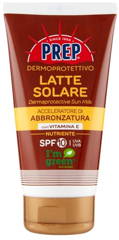 Prep Dermoprotettivo Latte Solare Acceleratore Di Abbronzatura Vitamina E 10 Spf 150Ml