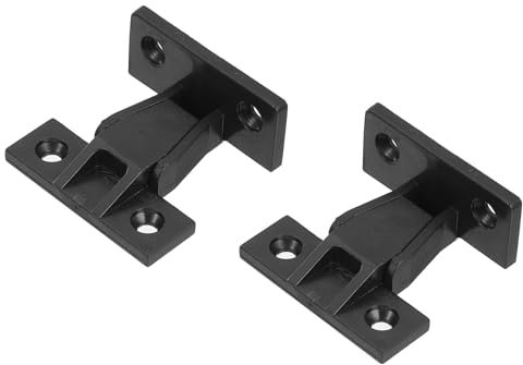 sourcing map 2 Pcs Fitting Furniture Panel, 48x21x25mm Joint Bracket Push-On Clips Corner Buckle with Screws for Cabinet Wardrobe Roman Column Connection