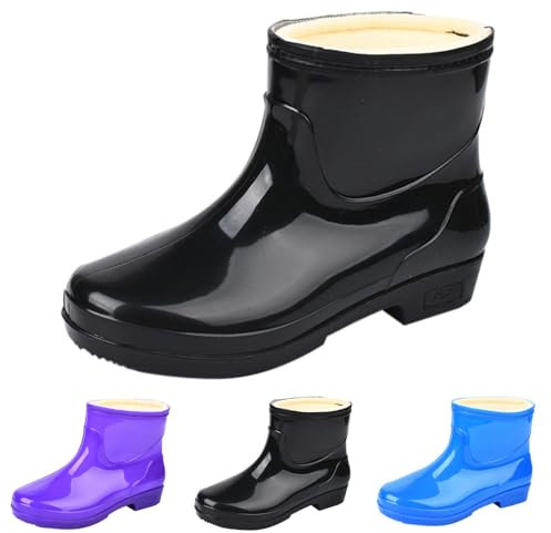 Stivali Da Pioggia Da Donna Stivaletti Donna In Gomma Antipioggia Stivaletto Pioggia Eleganti Stivali Donna Pioggia Moda Scarpe Da Acqua Pvc Stivaletti Rain Per Esterni Giardinaggio Black Friday 2024