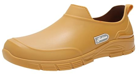 Bottes en caoutchouc pour hommes - Bottines courtes - Antidérapantes - Imperméables - Bottes de pluie - Bottes de jardin confortables - Légères - Cuisine - Chaussures de travail classiques - Bottes
