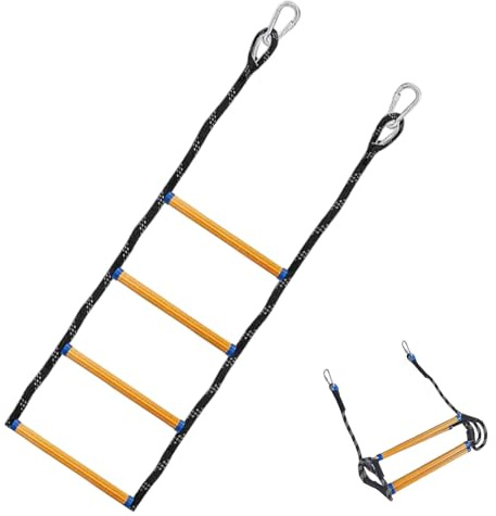 Escalera de Cuerda para Barcos,Escalón de Evacuación Náutico - Accesorios Portátiles De Escalada para Lanzamiento Embarcaciones Lago Piscina Marina