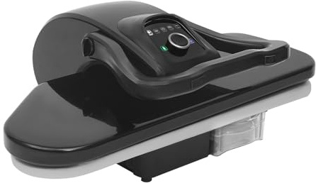 Prensa de vapor con múltiples ajustes de tela, plancha de vapor para tejidos, plancha de vapor de 2200 W, 5 niveles de temperatura, doble control inteligente, con botella pulverizadora y almohadilla