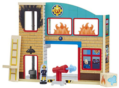Character Uk Fireman Sam Wooden Fire Station