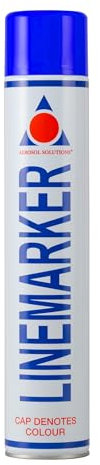 Aerosol Solutions Road Line Marker Spray Paint Blue 750ml – Professional Marking Aerosol for Sports Fields, Car Parks, Construction & Warehouse Lines