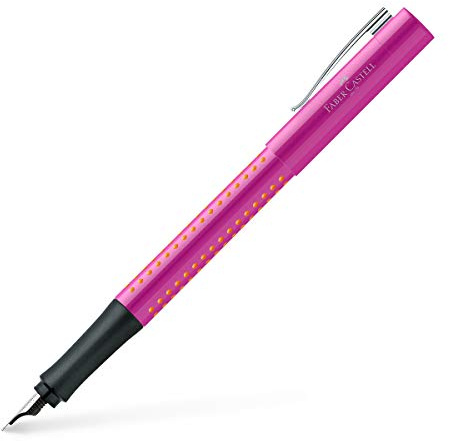 Faber-Castell 140914 Grip 2010 M Fountain Pen - Pink/Orange