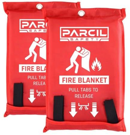 Feuerdecke Feuerlöschdecke Küche – Fire Blanket Löschdecke kaufen – Löschdecke Fettbrand – Fireshield Sicherheitsdecken – Fire Shield Löschdecke – Feuerschutzdecke für Haushalt & Camping