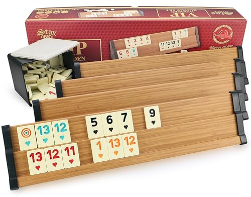 Hochwertige Wooden Rummy Set VIP Okey mit Melamin Steine Ahsap Okey Takimi mit Semus Kugelschreiber