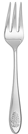 Spode Christmas Tree Serving Fork, Holiday Flatware for Your Favorite Christmas Dishes, 18/10 Stainless Steel Cutlery for Festive Table Settings, 10-Inch Dishwasher Safe Holiday Utensils