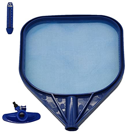 SRHIMEOS Kit de Limpieza Piscina, Recogehojas para Piscinas, Pool Net Leaf Skimmer, Red para Piscinas con Poste de Aluminio de Recogehojas Piscina