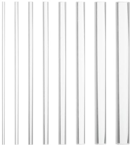 PATIKIL Mandala Acrylstäbe zum Tupfen, 8 Stück Dual-Ended Mandala Malstifte Set für Malerei, Ton, Nagelkunst DIY, Transparent