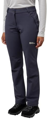 Jack Wolfskin Damen Activate Thermic Pants Wanderhose, Graphite, 42 EU