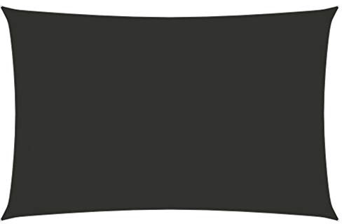 Furniture Home Tools Sonnensegel, Oxford-Stoff, rechteckig, 2 x 5 m, Anthrazit