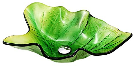 Fregadero de baño, moderno lavabo de vidrio templado, lavabo de vidrio templado, fregadero de hotel, fregadero de montaje superior, solo lavabo