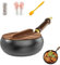 Generisch Solinger eisenpfanne, Bienll Japanische Eisenpfanne, Japanische Eisenpfanne, Uncoated Iron Pan, Schmiedeeiserne Pfanne, Eisenpfanne Ohne Beschichtung (A-Glasabdeckung, 24cm)