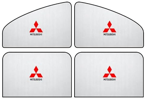 YIBAJIO 4 Pièces Rideaux Voiture Magnétique,pour Mitsubishi Lancer ASX Pajero I200 Ralliart Outlander Galant Montero Pare Soleil Bébé, Occultant Latérale Protection UV, Vie Privée