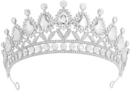 XFSRG Strass Brillants Couronne Femme Mode et Luxe Princesse Diadème Élégance pour les Fêtes Anniversaires Banquets