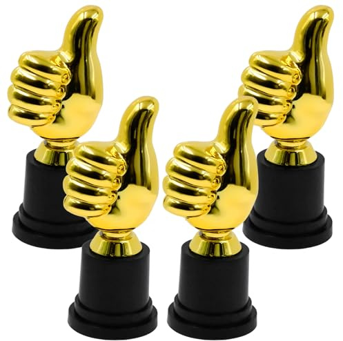 inheming 4 Pezzi Coppe e Trofei Pollice, Coppe e Trofei Pollice Coppe Premiazioni, Coppe e Trofei Calcio per la Festa di premiazione Sportiva 5,1 Pollici