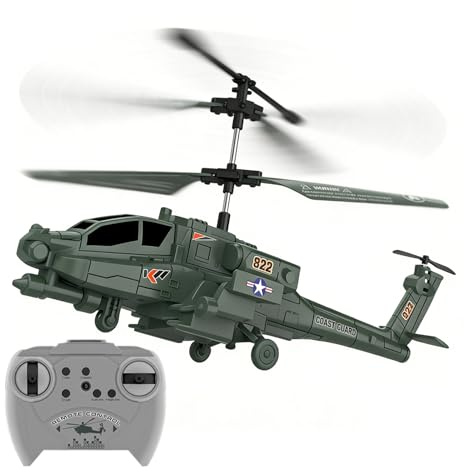 Generisk fjärrstyrd helikopter för, med och ljud, realistiskt flygplan för inomhus- och utomhusbruk, leksak helikopter för unga flickor barn | för flickor familj vänner barn
