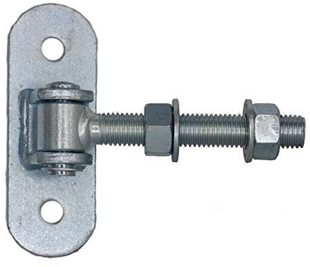 UHRIG Torband M18, einstellbares langes Torscharnier, kmpl. verzinkt, Torangel für Gartentür, Hoftor usw.