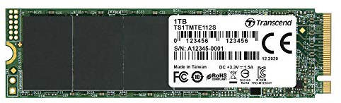 Transcend 1TB NVMe PCIe Gen3 x4 MTE112S M.2 SSD Solid State Drive TS1TMTE112S