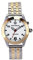 QINGQIAN English Voice Talking Watch for Blind,Visually impaired or Elderly,Gold and Silver Shell, Gold and Silver Stainless Steel Strap,Women's Clothing Size