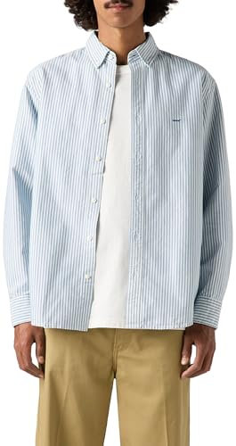 Levi's Herren Authentic Button Down Waylon Stripe True Blue M