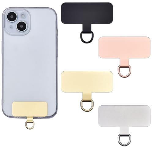 Jaslongri Mobiltelefonkedja kuddar, mobiltelefonlapp, mobil lapp, metallkuddar, universella mobiltelefonbärbandsdynor utan lim, hållbara stabila kuddar, mobiltelefonsnoddar., Silver, roséguld, svart,