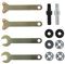 Set di Adattatori per Trapano Elettrico con Bielle M6/10, Kit di Conversione per Smerigliatrice Angolare, per Lucidatura, Taglio in Ceramica, e Metallo - Include Chiavi e Dadi Flangia