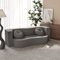 Elemango Sofa Schlafsofa-Bett Twin-2 in 1 Convertible Klappsofa-Bett, Ecksofa mit Kissen, Hochdichte Schaumstoff Boden Matratze, vielseitige Lazy Lounge Sofabed für Wohnzimmer/Schlafsaal, Grau