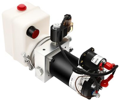 Pompa idraulica Pompa Rimorchio Cilindro Idraulico Pressa idraulica Pompa Manuale Elettrica 12V 800W Per Rimorchio Inclinato Sollevatore E Parete Di Carico Rapido Avvio