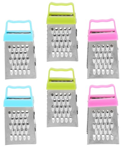 OUNONA Mini Rallador De Queso Ajo Jengibre Rebanador Herramienta Para Rallar Verduras 6 Unidades