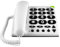 Doro PhoneEasy 311c Landline Phone - Big Button Corded House Phone - Ideal for the Elderly - 3 One-Touch Memories - Visual Ring Indicator - No Answerphone (White) [UK and Irish Version]