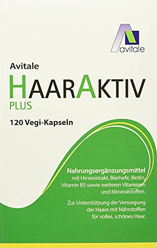 Avitale Haaraktiv Plus Vegi Kapseln, 120 Stück, 1er Pack (1 x 64 g)