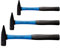 SW-Stahl 50430L Schlosserhammer Satz mit Fiberglas-Stiel 3-teilig I Hammer mit Gummigriff I Werkzeughammer mit Fiberglasstiel I Hammer 300g, 500g & 800g Kopfgewicht I Schlosserhammer Set