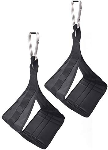 JTRHD Sport-Bauchgurte Horizontaler Bauchmuskelgürtel Horizontal Bar Cantilever Gürtel Bauchtrainer Pull-Up Bauchringe Trainingsgeräte (Farbe : Black, Size : 30x19.5cm)